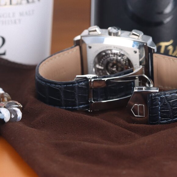 Tag Heuer Monaco ’Steve McQueen’ Caliber 12 Edition, Blue Dial - Stainless Steel - Picture 11 of 11